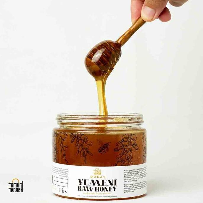 Dolci- Timur Tengah Madu Yaman Asli Murni Marai 500 Gr Raw Honey Yemeni Pure Premium Kental