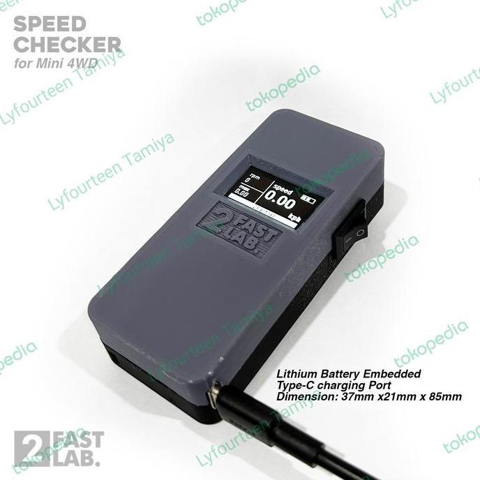 Mumpungready- Speed Checker Tamiya Black Gray Fastlab Special Limited