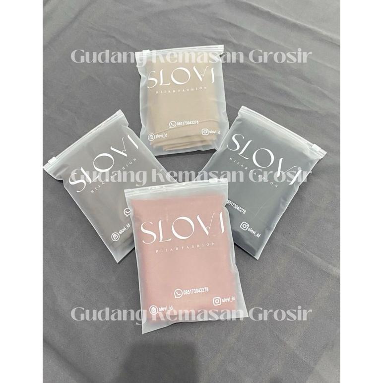 NAYORASHOP POUCH HIJAB/ZIPLOCK CUSTOM LOGO/ZIPPER BAG/KEMASAN HIJAB/POUCH CUSTOM TERLARIS