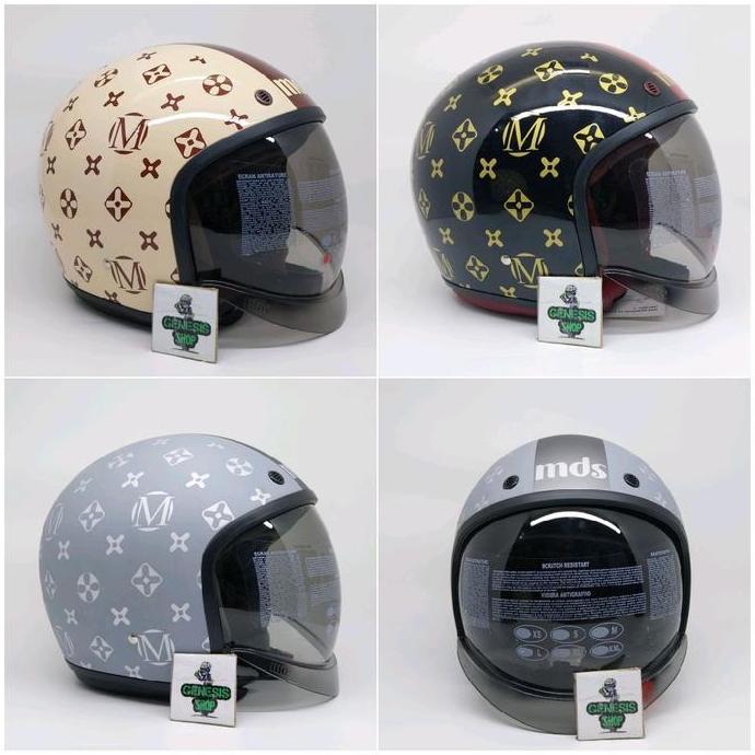 Helm MDS MAGNUM RETRO MOTIF Helm Bogo MDS RETRO Helm Mds Murah
