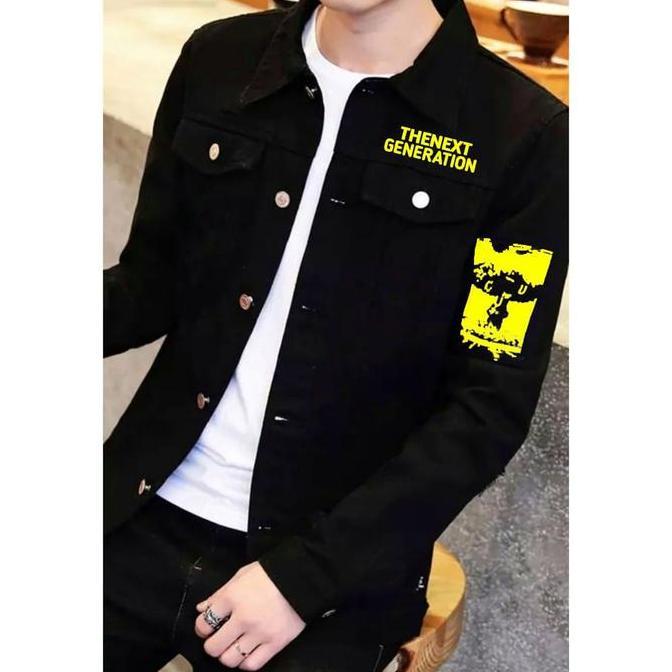HARGA PRODUK ROARR JEANS CLOTHES [NEW ARRIVAL] JAKET JEANS DENIM PRIA/WANITA HITAM SABLON TOMAN / ZO