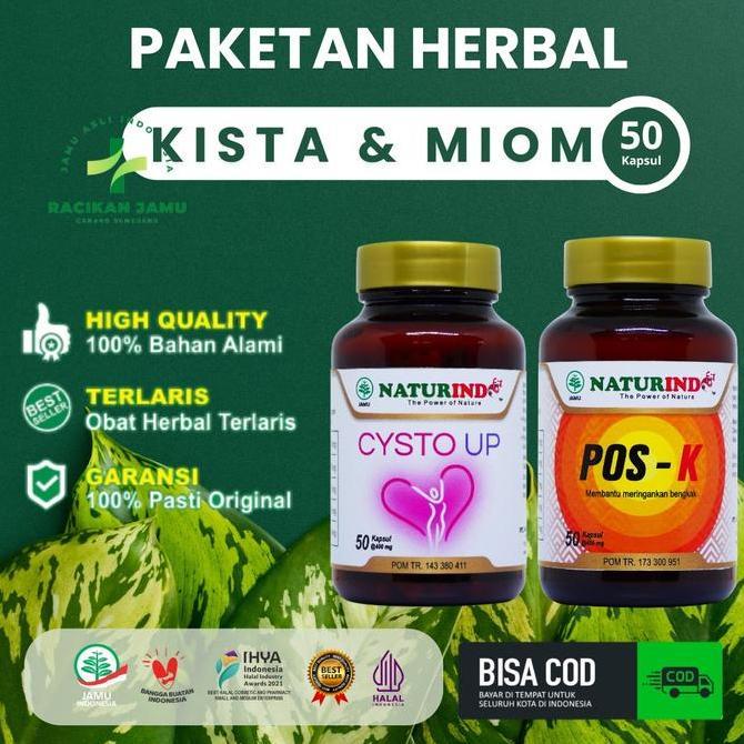 Zerox- Paketan Kista Dan Miom Original Cysto Up Dan Pos-K Naturindo