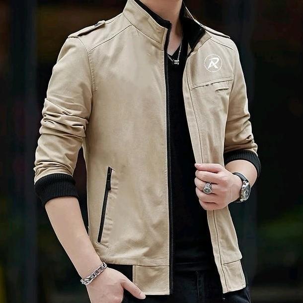 Uomo- Jaket Drill Pria Arro Kain Panjang