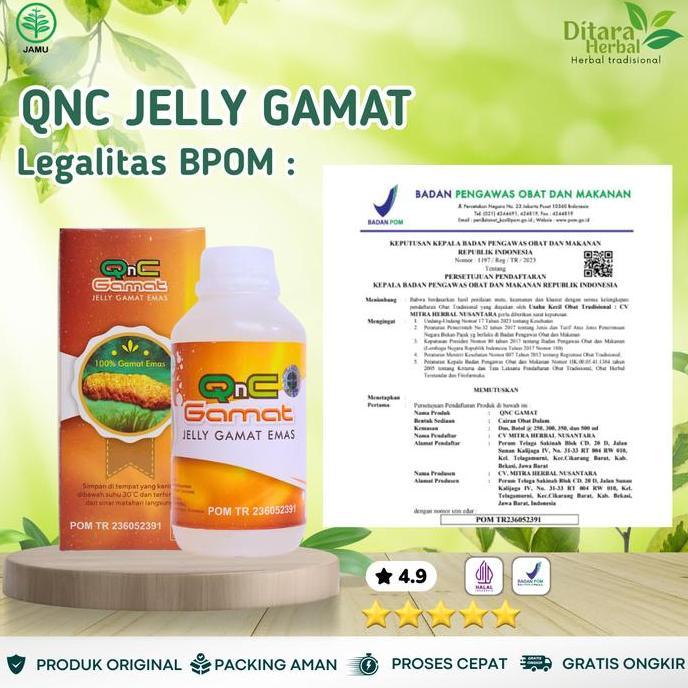 Zerox- Qnc Jelly Gamat Untuk Gendang Telinga Pecah Robek Sakit Bolong Nyeri Gendang Telinga Berdengi