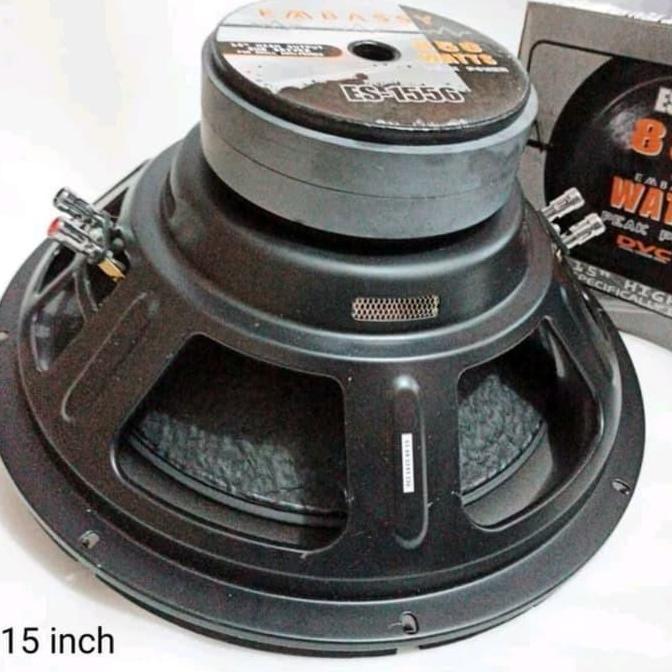 Promo Embassy Subwoofer 15 Inch ES-1556 Double Coil Double Magnet 850 Watt 4 Ohm Triple Layer Surrou