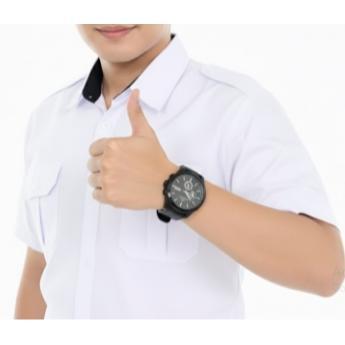 premium baju dinas putih pria lengan pendek seragam pns putih pria kemeja pdh putih pns pria kerah h