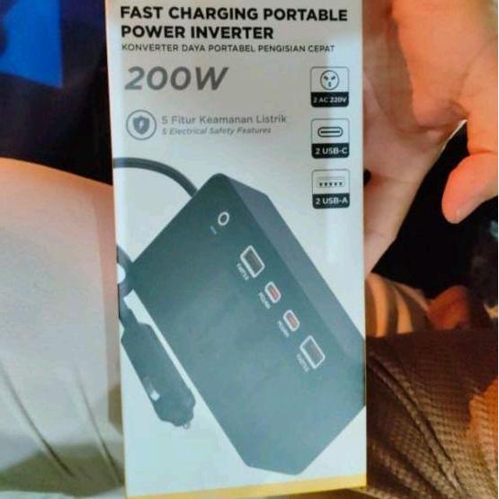 Krisbow Power Inverter 200 Watt Dengan Usb
