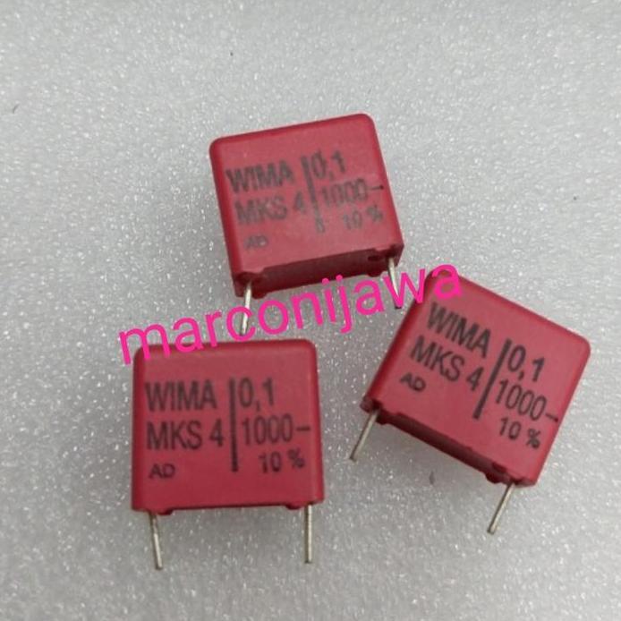 capasitor wima 0.1uf 1000Vdc MKS4