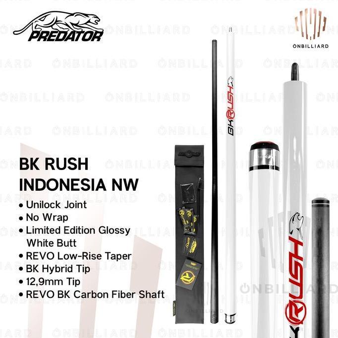 BEBAS ONGKIR - PREDATOR BK RUSH SW NW Pink & Star Vietnam & Neon & Night Claw Break Cue Billiard BK 