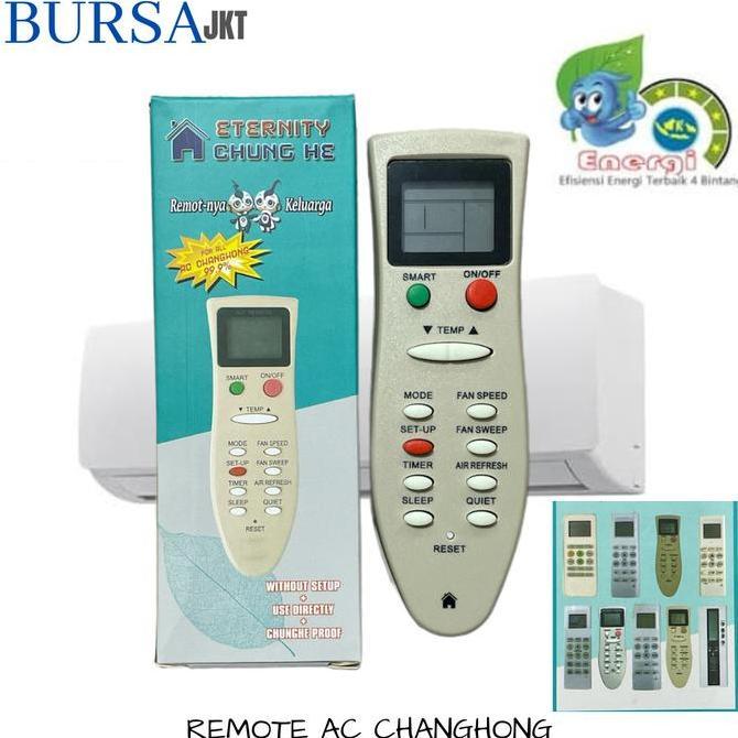 SPLENDENS REMOTE AC MULTI CHANGHONG SPLIT INVERTER LOW WATT PROTOK