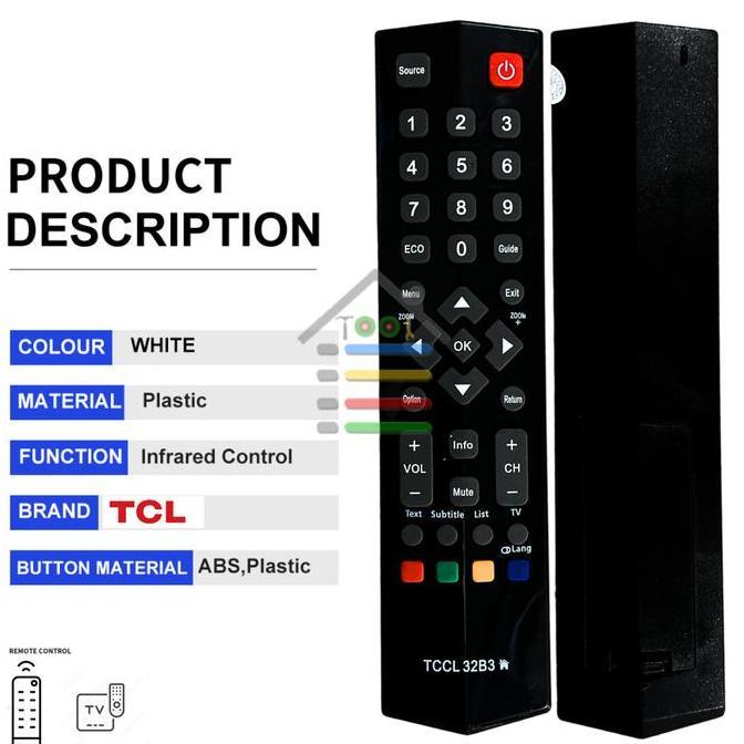 SPLENDENS REMOTE TCL TV DIGITAL MULTI TCL LED SMART TV ANDROID 32B3 PROTOK