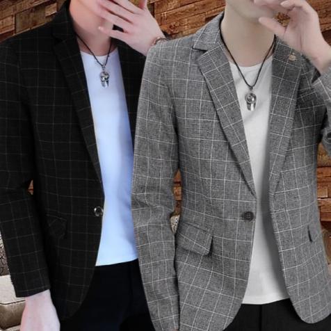 Original Jas Blazer Tartan Kotak-Kotak / Jaz Kotak-Kotak Pria / Jas Tartan / Jas Motif Kotak/ Jas St