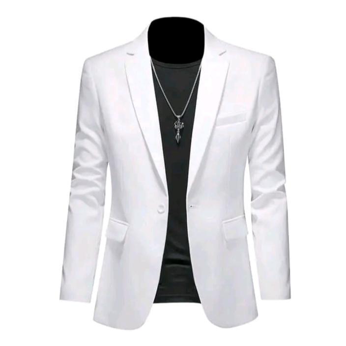 Premium Jas Pria Putih / Jas Putih Pria / Blazer Pria Putih / Jas Formal Pria / Blazer Putih