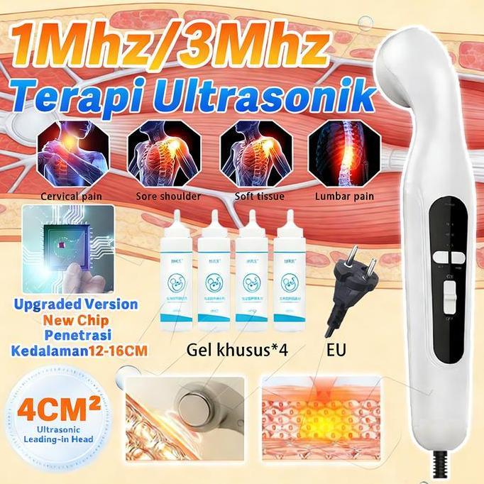 1MHz & 3MHz Ultrasound Fisioterapi Alat Terapi Fisik Ultrasonik Rumah Ultrasound Pain Relief Therapy