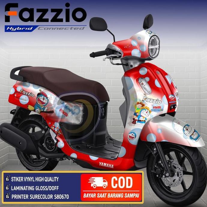 Stiker Motor Fazzio Striping Fazzio Decal Yamaha Fazzio Dora Kucing