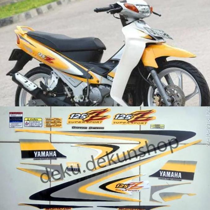 Striping Stiker Yamaha 125z Kuning