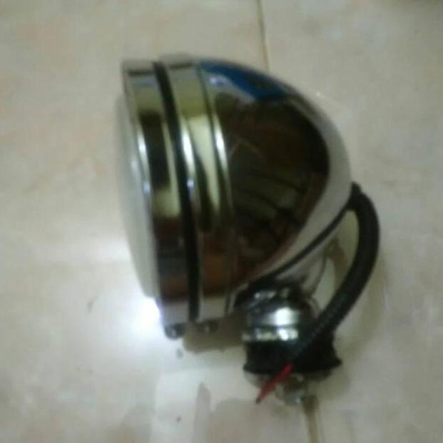 Promo baja laser / lampu tembak/ sorot. 5 inch/ inci. batok chrome Diskon