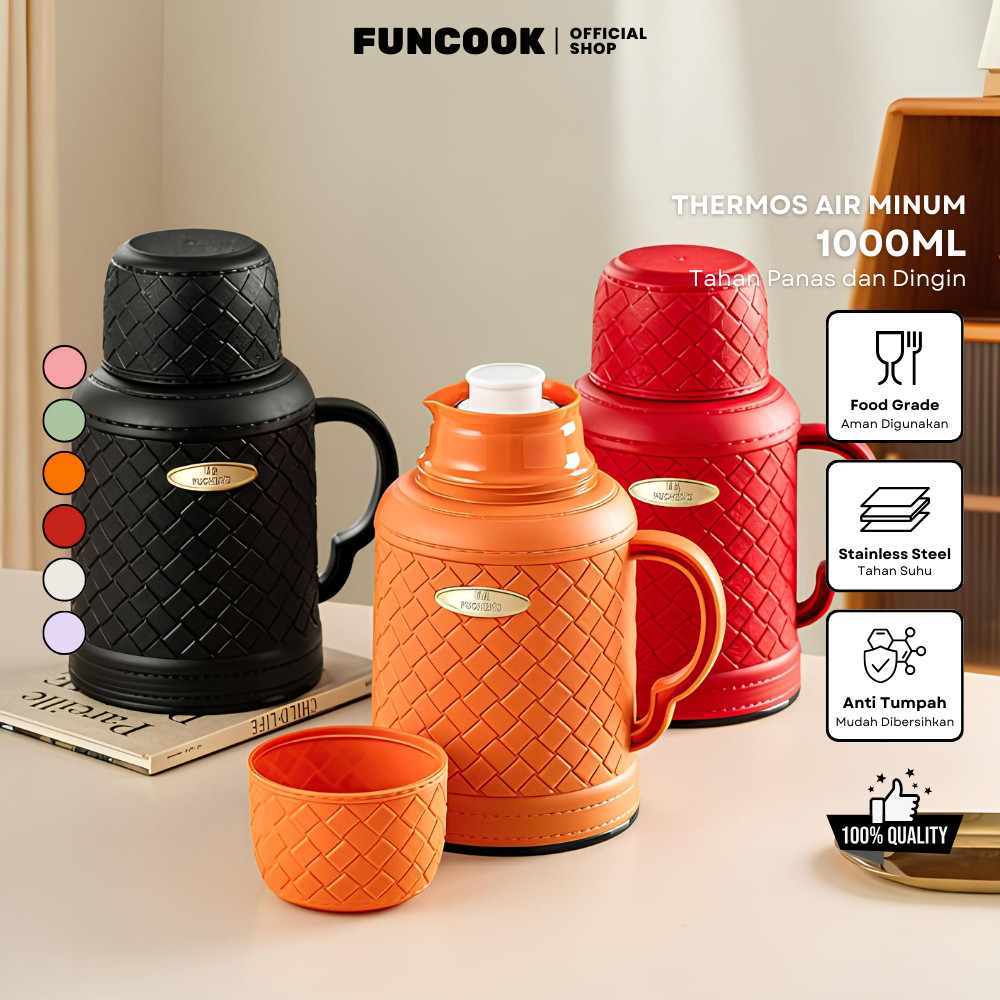 IVY Tumbler Anka Living Termos 1L Stainless Steel Tahan Panas & Dingin 24 Jam Cangkir Panas Rumah Ta