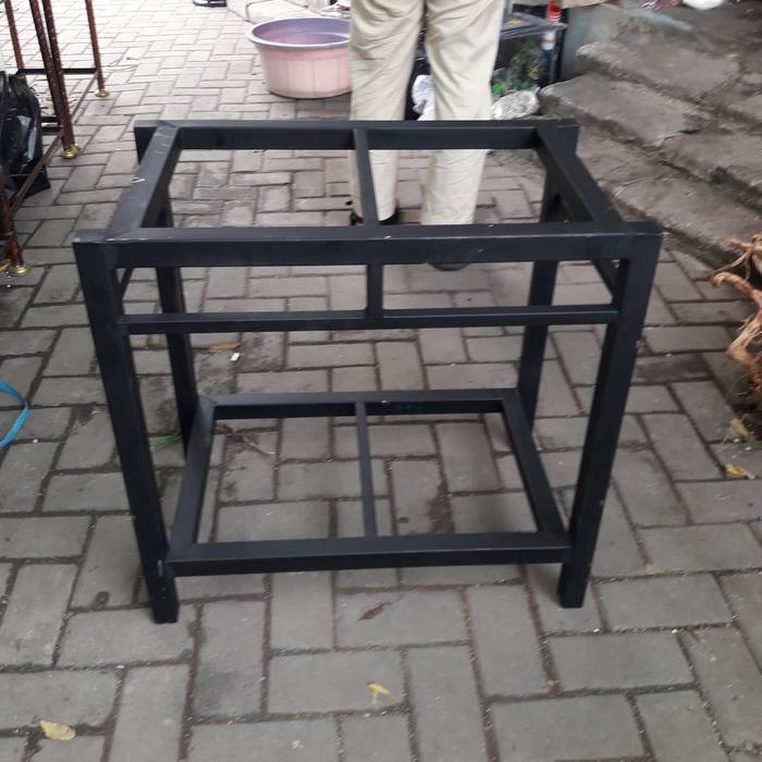 RAK AQUARIUM 80X40 TINGGI 80 CM PAKE PLAT ALASNYA BESI HOLO 4X6