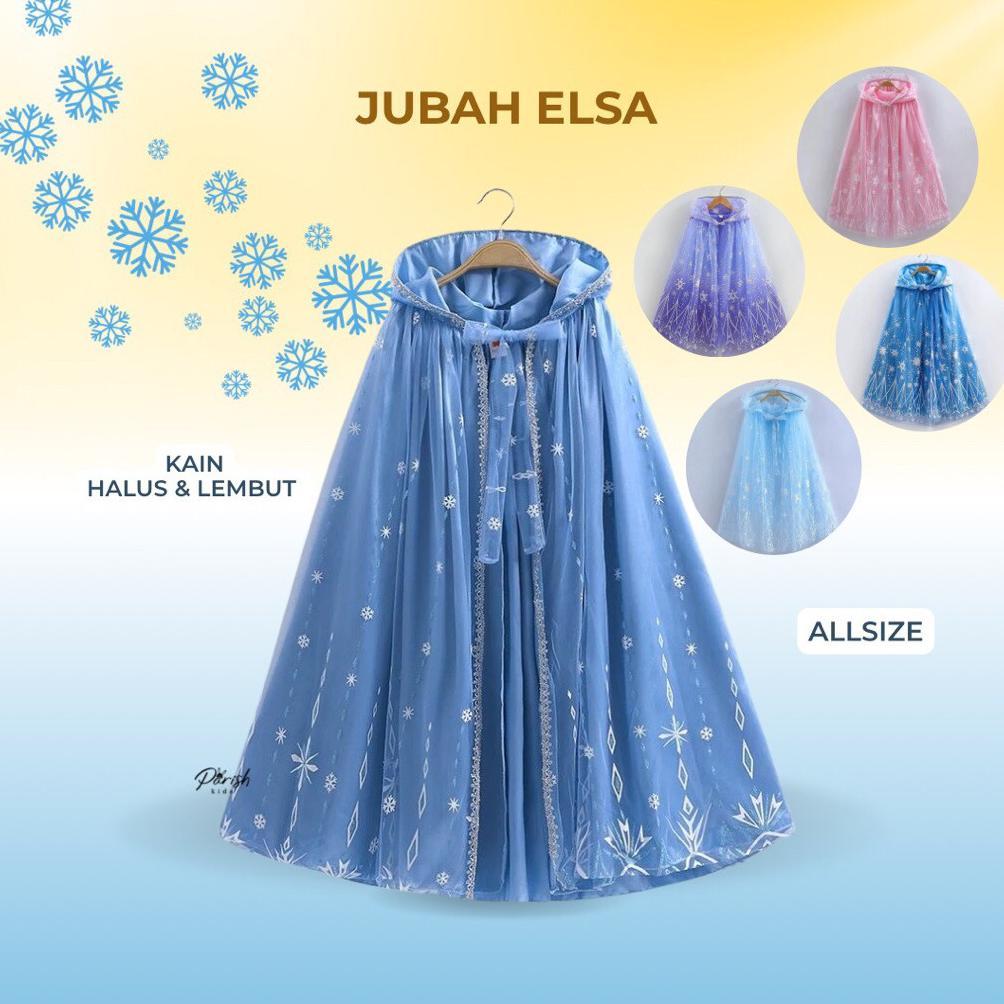 Cape Frozen /  Jubah Kostum Frozen Princess Anak Perempuan