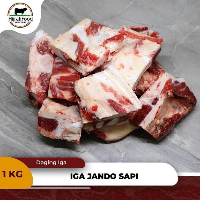 Carne- Hijrahfood Iga Tulang Muda Jando Sandung Lamur Sapi | Beef Brisket Bone Aus - 1 Kg