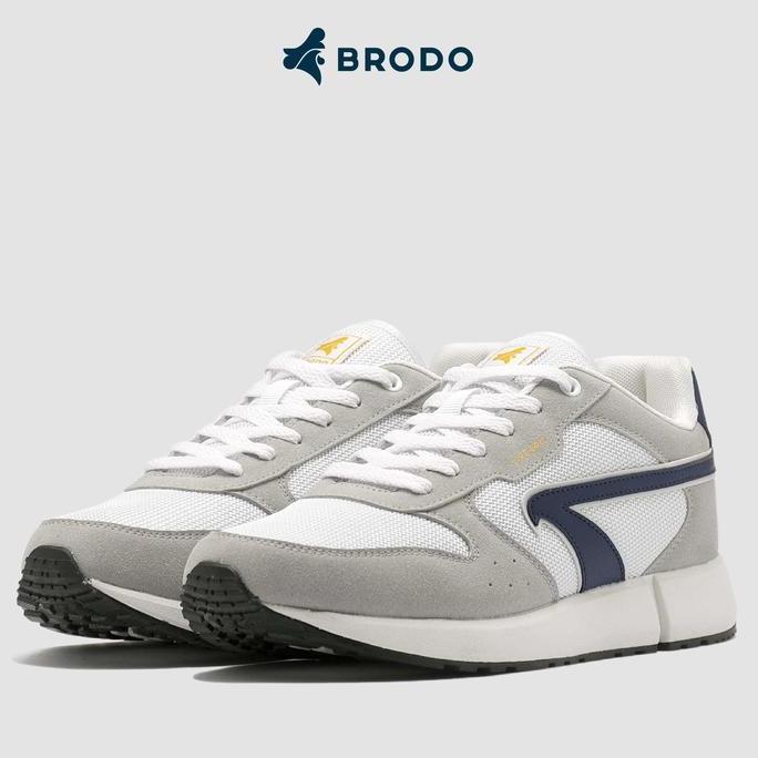Sepatu Sneakers Brodo - Sneakers Corsa Classic White Navy