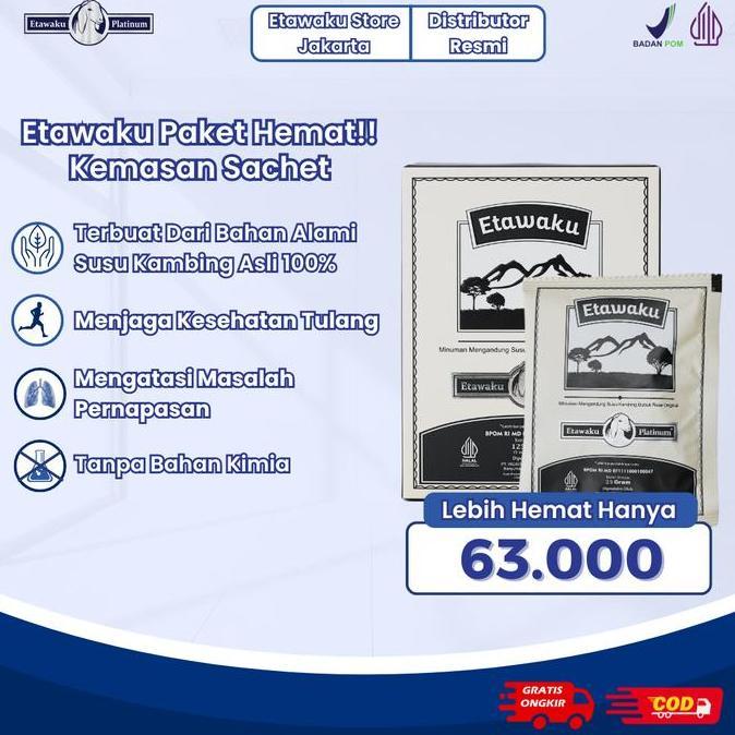 Nanabee312  - ETAWAKU PLATINUM Original Susu Etawa Untuk Kebugaran Sachet Isi 5