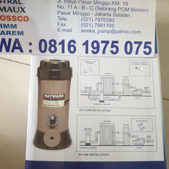 Chlorine Feeder Hayward Cl200 Hayward Cl 200 Kolam Renang Hayward
