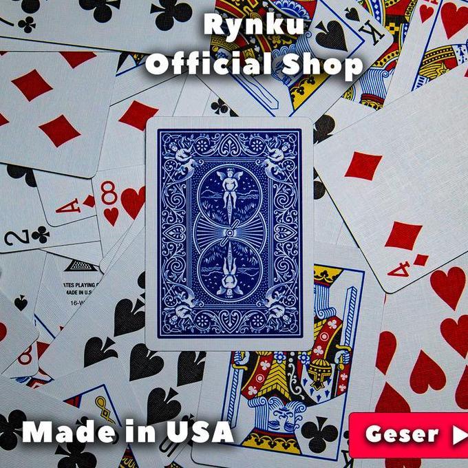 Rembosyah - Kartu Remi Bicycle Playing Card Kartu Sulap Original - Biru