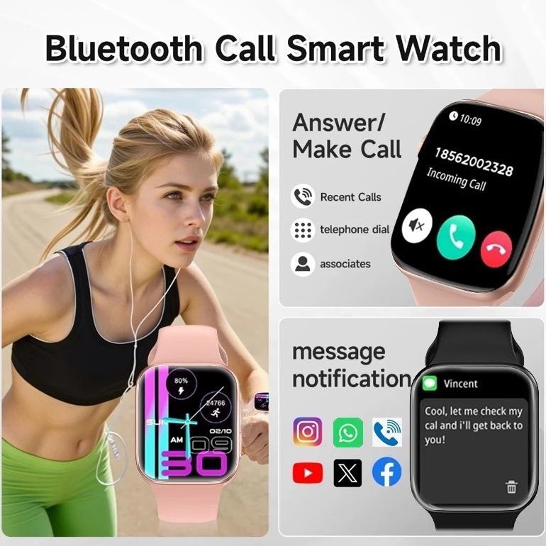 pengiriman cepat Laxasfit Smartwatch Series S11 Pro MAX 2.3" AMOLED Large touch Screen Bluetooth Cal