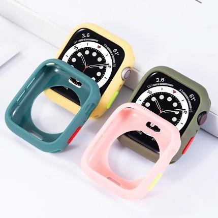 Sale Soft Case Apple Watch iWatch Bumper  9 8 7 6 SE Pelindung T55 Ultra SilikonSmartwatch T500 i8