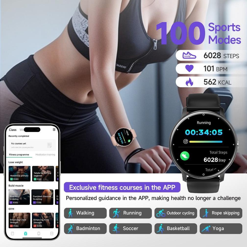 PROMO TERBARU BOZLUN B50S Smartwatch Fitness Trackers Smartwatch Wanita IP68 Jam Tangan Smartwatch P