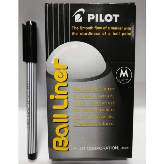 pulpen-ballpoint PILOT BALLINER hitam ori