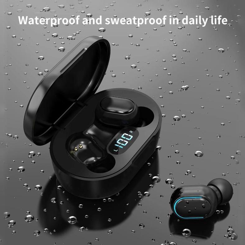 sale Jovitech TWS Earphone Bluetooth Wireless Earbuds Digital Click Button LED Display Waterproof - 