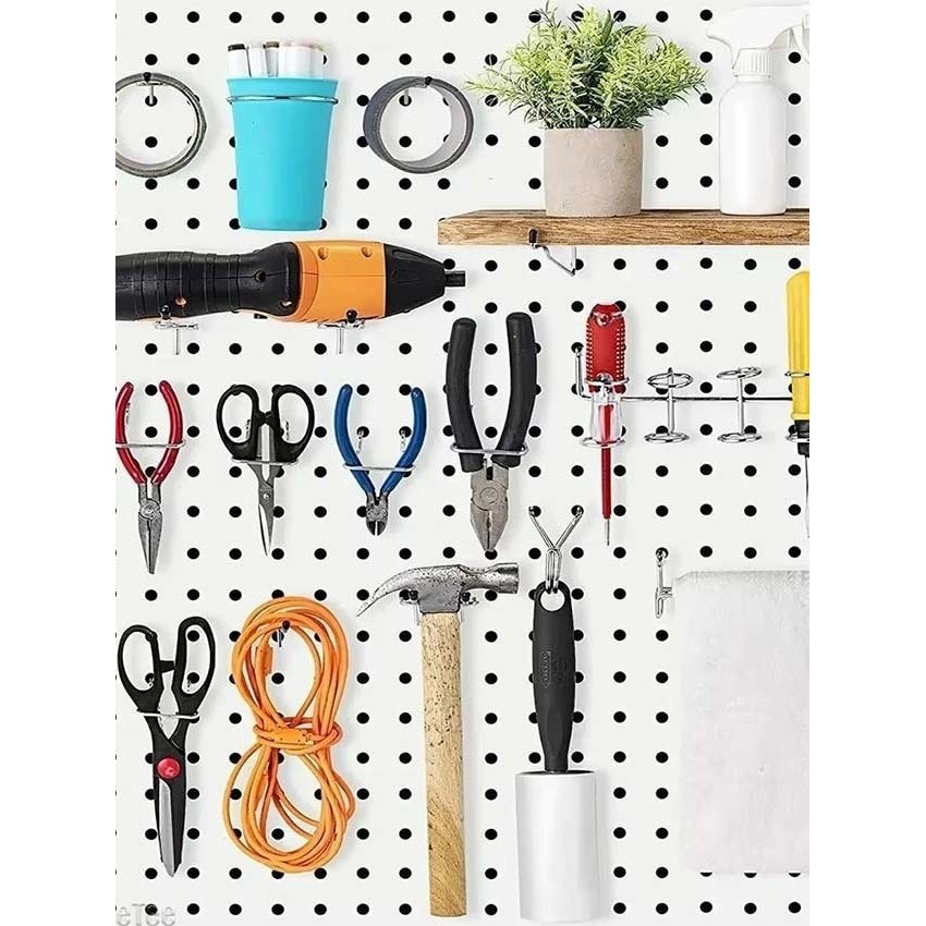 114Pcs/Set Pegboard Hook Triangle Hook Ram Pengait Pegboard Gantungan Pegboard Cantolan Pegboard Kai