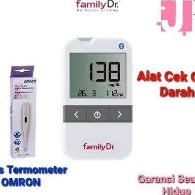 Alat Cek Gula Darah Family Dr Blood Glucose Gratis Thermometer OMRON