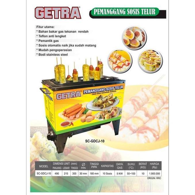 HARGA DISC - PEMANGGANG SOSIS TELUR / SOSTEL GETRA SC - GDCJ / SC-GDCJ (GAS)