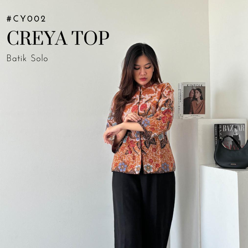 PREMIUM HEM BATIK LENGAN PANJANG WANITA KATUN SOLO