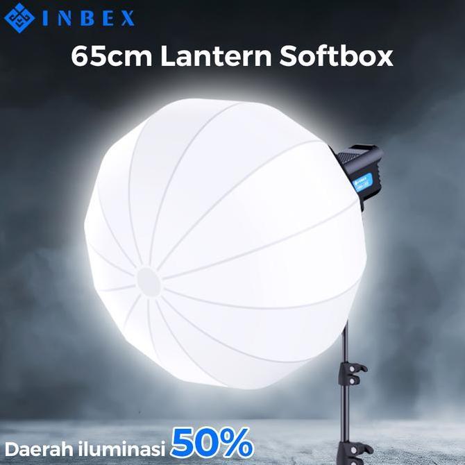 Lukasparadise  - INBEX Collapsible Lantern Softbox Paket Studio Lightstand Live Lampu