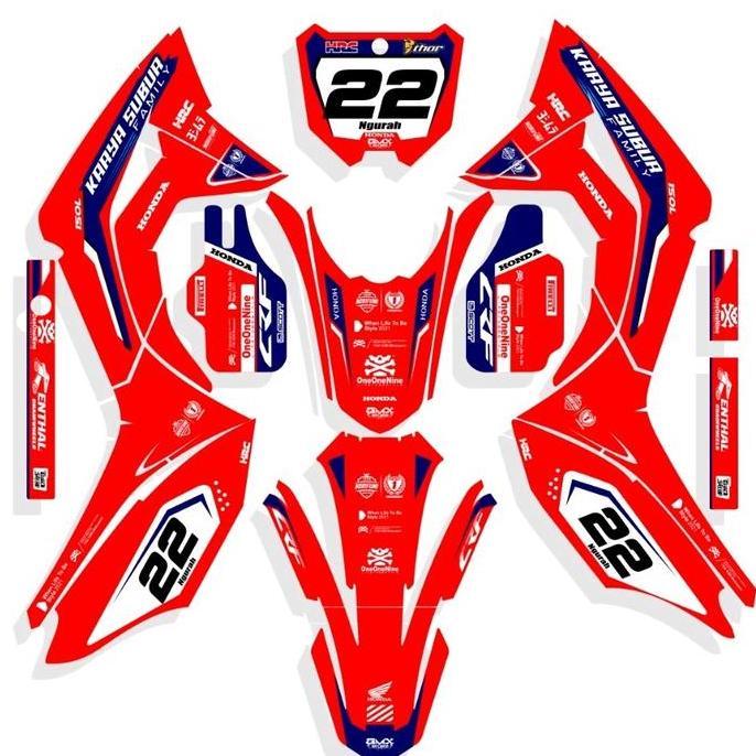 DECAL CRF 150 L MEREH RED