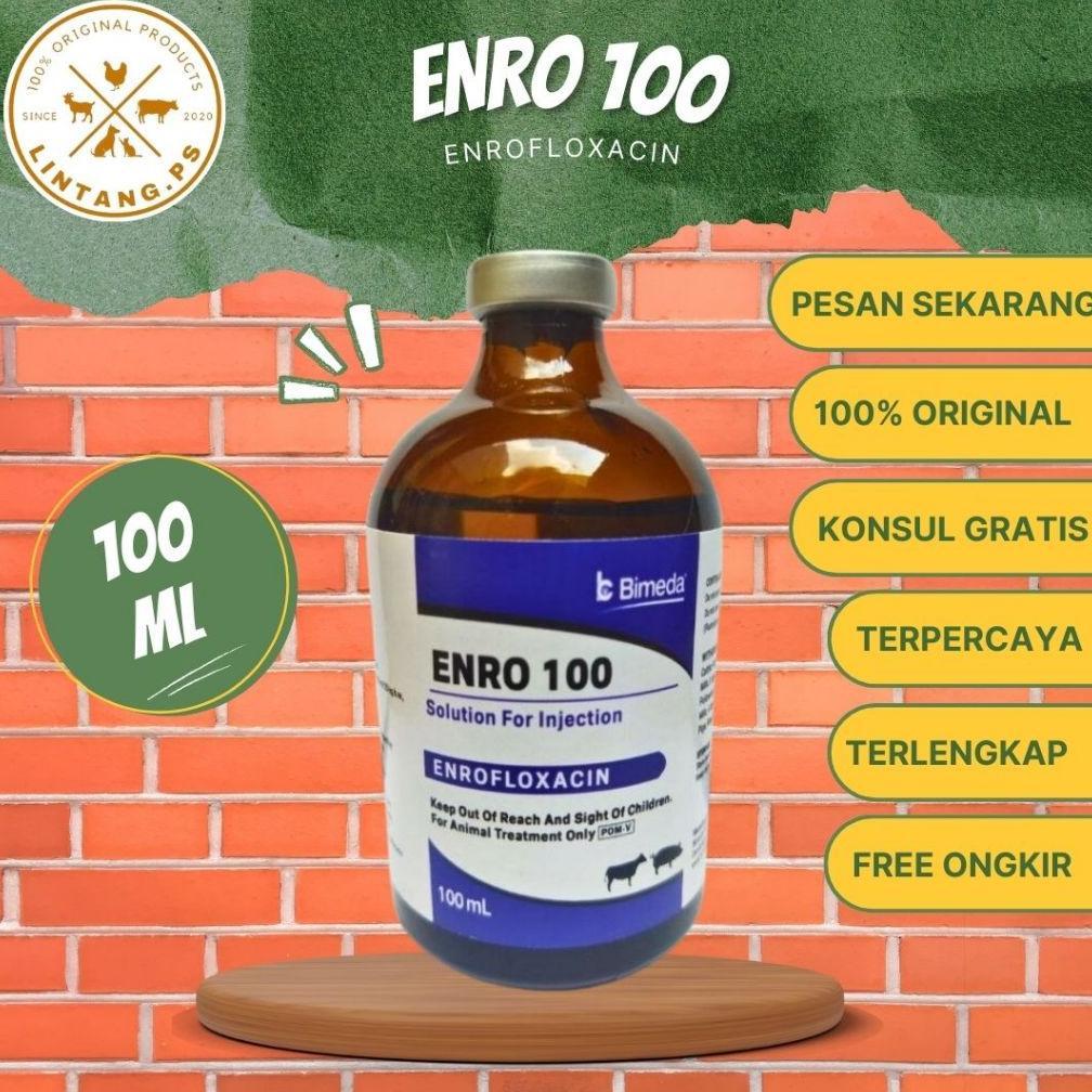 Terlaris Enro 100 100 Ml - Enro Bimeda - Enrofloxacin Untuk Ternak