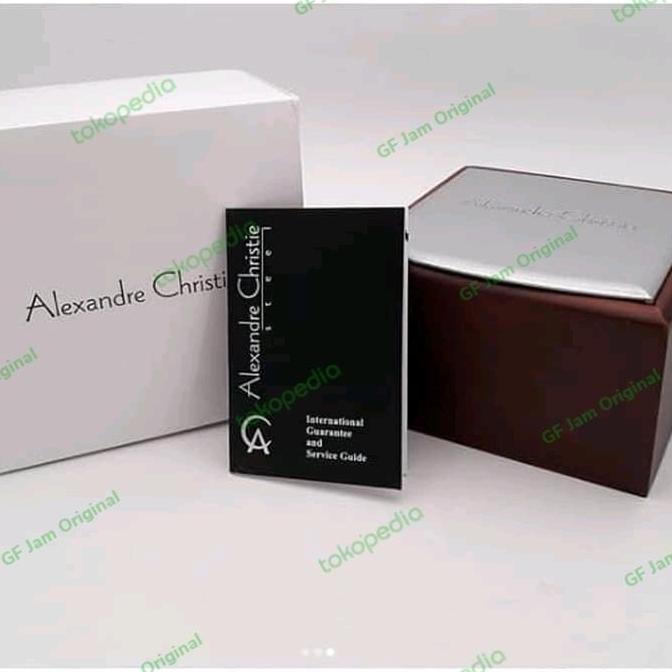 ALEXANDRE CHRISTIE AC8655 AC 8655 JAM TANGAN WANITA BLACK ROSEGOLD