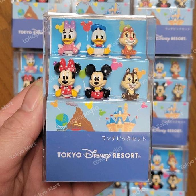Tokyo Disney Resort Lunch Pick Original | Tusuk Bento | Asli Japan