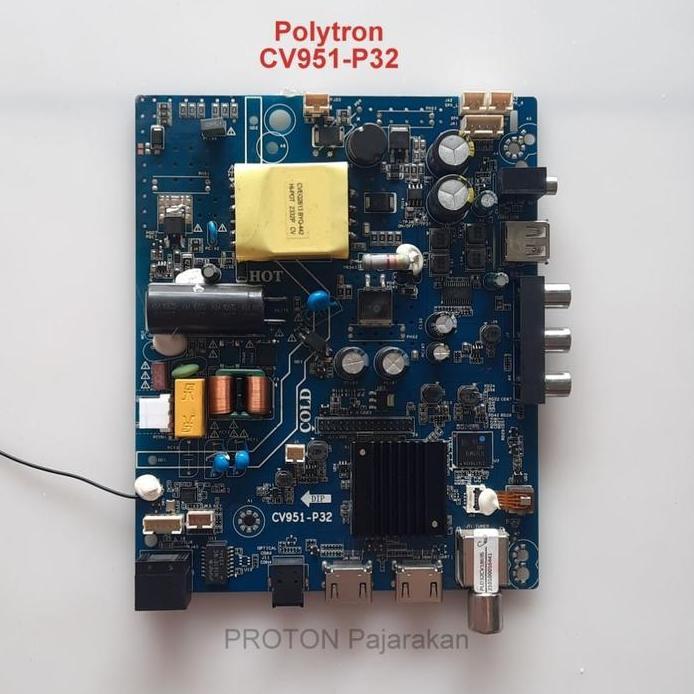 Mainboard LED TV Polytron PLD 32CV1869 PLD32CV1869/S PLD 32CV1869 /S PLD32CV1869S Mesin Matherboard 