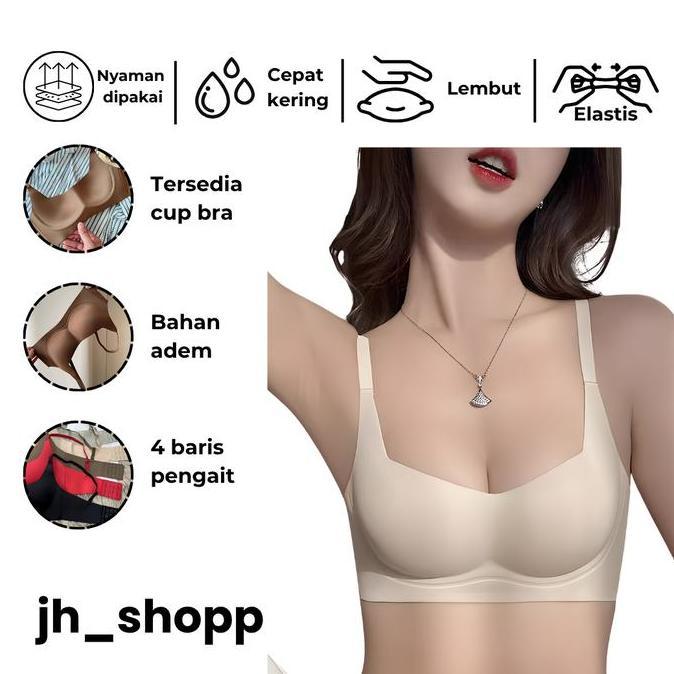 JH Bra push up wanita sexy tanpa kawat busa tipis pakaian dalam beha high quality korea