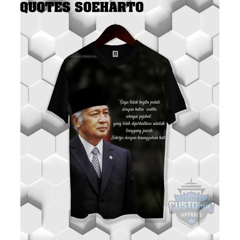 kaos pria baju pria kaos unik quote soeharto