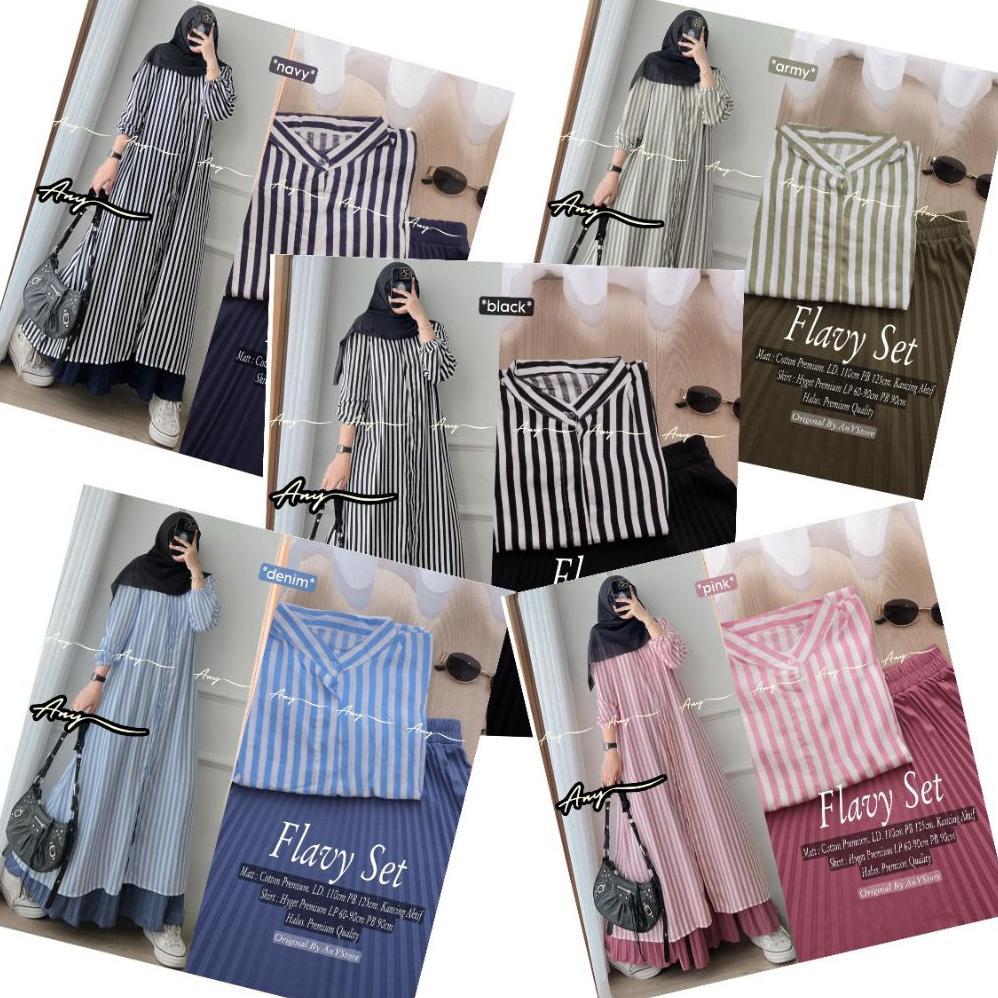 NEW SETELAN WANITA MIDI, TUNIK ROK PLISKET