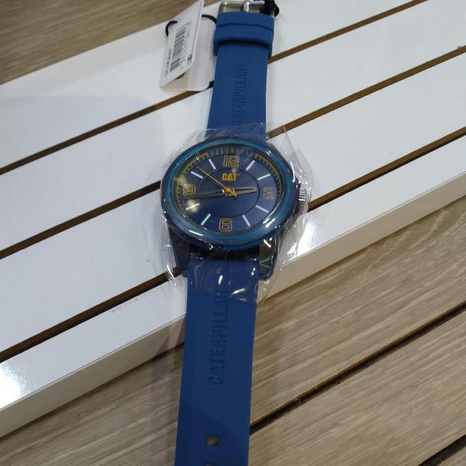 Jam Tangan Caterpillar CAT LN.110.26.637 Original Rubber Biru Navy