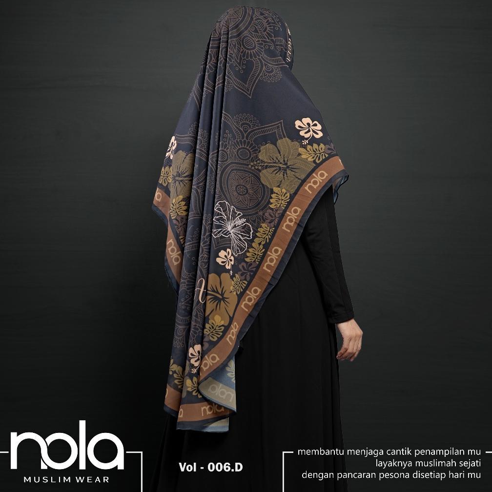 BIG SALE NOLA - Khimar Printing Sultan Volume 06/ Khimar Syari / Jilbab syari