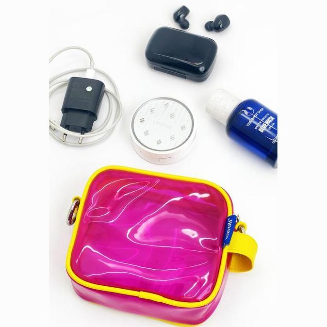 Pouch Jelly Transparant - Travolt - Waterproof - Tali Kuat PVC Pouch